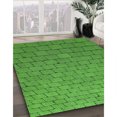 thumbnail image 3 of Ahgly Company Machine Washable Indoor Rectangle Transitional Green Area Rugs, 8' x 12', 3 of 7