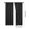thumbnail image 3 of Chmadoxn Home Decor, Room Decor, Wall Decor Polyester Pongee Rod-Pull Light-blocking Curtains Living Room Sun-Blocking Curtains Heat-Insulating And Soundproof Curtains Polyester Blackout Curtains, 3 of 6