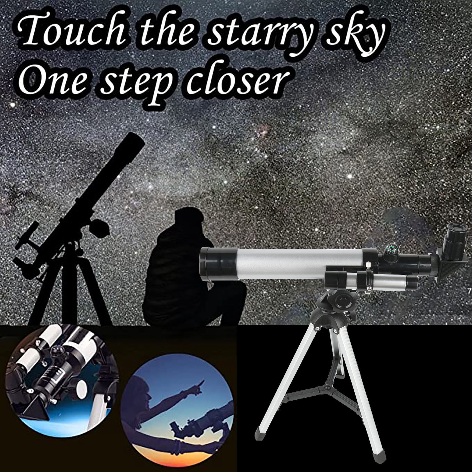 Adult Astronomical Telescope Professional Refracting Telescope 400mm Focal Length Large Multiple Astronomical Telescope 2ml