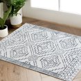 thumbnail image 1 of Rugking Area Rug 2X3 Hallway Grey Modern Geometric Mat Contemporary Soft Kids Rug Indoor Door Mat Non Slip Moroccan Carpet Kitchen Bedroom Dining Room, 1 of 6
