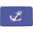 thumbnail image 1 of BOYIAN Anchor Bath Mat Anchors Rope Nautical Theme Ocean Sailor Maritime Life White Microfiber Memory Foam Rugs Bathroom Decor Mat 17.7 X 29.5 Inch,Bllue White,17.7 X29.51Inch, 1 of 4