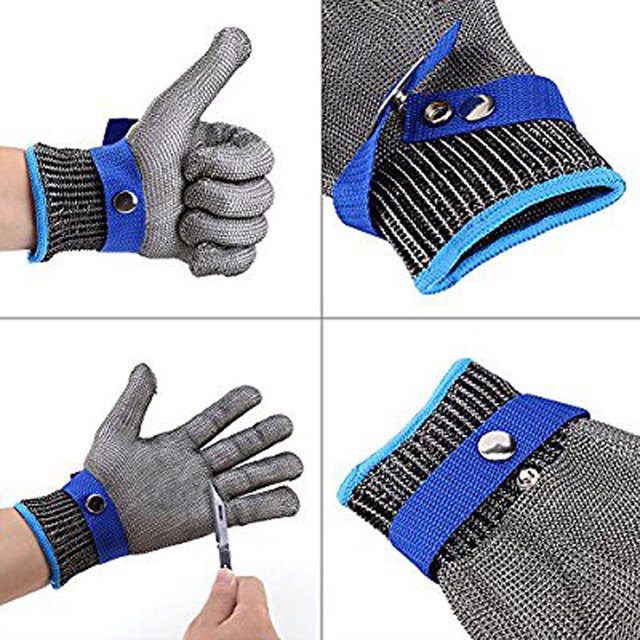 Vaidha Cut Proof Stab Stainless Steel Gloves Metal Mesh Butcher