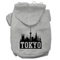 thumbnail image 1 of Tokyo Skyline Screen Print Pet Hoodies Grey Size Xxxl (20), 1 of 1