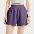 thumbnail image 4 of Plebaso Womens 2 in 1 Running Shorts High Waisted Athletic Shorts Lightweight Workout Shorts with Pockets, 4 of 7