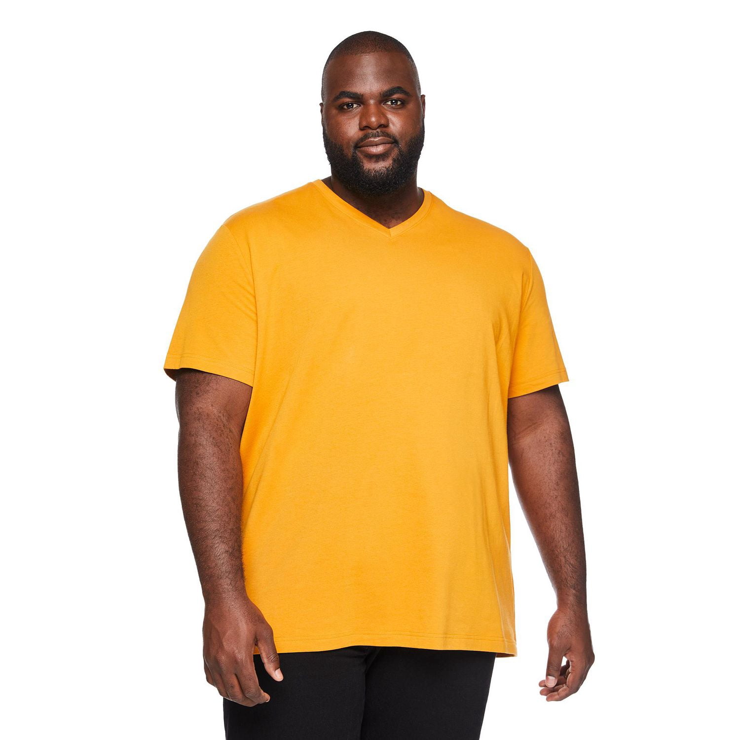 T-shirt extensible avec encolure en V George Plus pour hommes