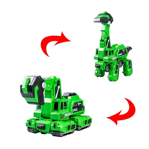 HOARBOEG Jouets pour Enfants Voitures Jouets Cadeaux de Noël Transformant Machine Excavatrice Brachiosaure Jouets Véhicule d'Ingénierie Transformateur Voiture de Course à Rétrofriction Cadeaux de Noël pour Garçons et Filles