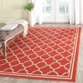 thumbnail image 2 of Safavieh Courtyard Red Indoor Outdoor Rug - Square 7'10", 2 of 5
