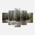 thumbnail image 2 of Panorama de Rivière de Montagne - Impression d'Art sur Toile Paysage, 2 of 3