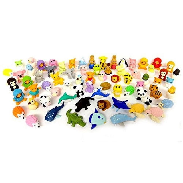 Bamboohart Effaceurs Animaux Surstock Lot de 20