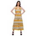 thumbnail image 1 of Moomaya Robe Longue Maxi pour Femmes en Coton Imprimé à Bretelles Spaghetti et Col en V, 1 of 6