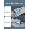 thumbnail image 3 of Étui Clavier pour iPad 9e 8e 7e Génération 10,2 Pouces / 3e Gén. Pro 10,5 Pouces, Clavier Mignon à Touches Rondes, Clavier Couleur, Sans Fil, Housse de Clavier BT Détachable, 3 of 7