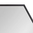 thumbnail image 3 of Kate and Laurel Rhodes Modern Hexagon Wall Mirror, 24" x 36", Black, Chic Geometric Wall Mirror, 3 of 5