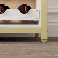 thumbnail image 5 of PIONEERWORKS 3-Tier Wine Bar Cabinet with Detachable Wine Rack and Storage Space, Buffet Cabinet with Glass Holder and Mesh Door, Sturdy MDF Construction for Dining Room Bar & Kitchen, 5 of 5