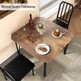thumbnail image 4 of BeesClover Dining Table Set for 2, Kitchen Table and Chairs with Chamfer Design, 3 Piece Dining Room Set with Cushion Seats for Small Spaces, Home Kitchen, Apartment, 4 of 7