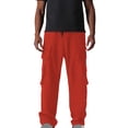thumbnail image 1 of Plebaso Pantalon Cargo pour Homme, Pantalon de Randonnée Décontracté à Cordon, Léger, Uni, Pantalon de Travail d'Extérieur pour Homme, 1 of 5