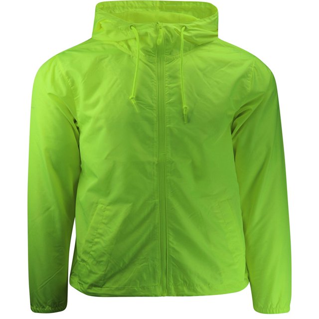 ShirtBANC Men‘s Windbreaker Jacket Hooded Lightweight Water Resistant Raincoat