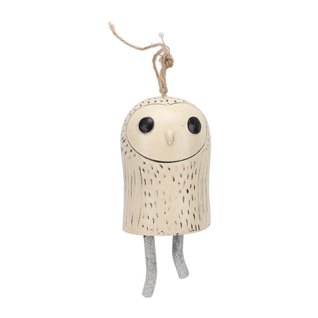 Animal Wind Chimes, Rustic Animal Wind Chimes Hanging Natural Resin Hand Made With Accessories For Gardens A Owl
