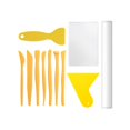 thumbnail image 1 of jifeng Polymer Clay Cutter Tools Acrylic Clay Roller Acrylic Sheet with Shave, Handmade 11Pcs, 1 of 9