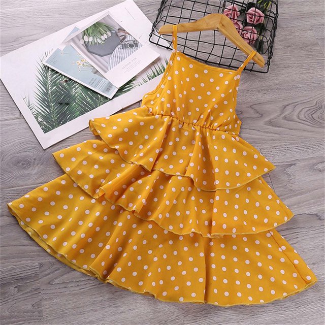 LOVZFMLL Jupe Princesse Sans Manches d'Été pour Filles, Col Rond, Broderie, Nœud