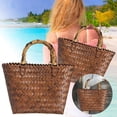 thumbnail image 1 of Sac à Main REK Rétro Sac à Main Tissé Cabas Sac à Main de Plage Plage Grand Sac à Main Tissé d'Été, 1 of 6