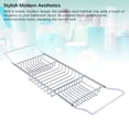 thumbnail image 4 of Stainless Steel Bathtub Tray, Adjustable Length Shower Caddy Organizer, Sturdy 63.5 to 97.5cm Bath Tray for Spa Essentials Storage, 4 of 7
