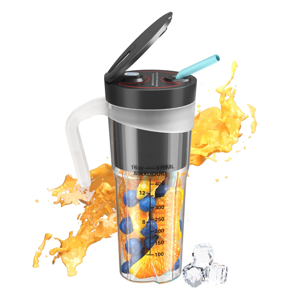 Portable Smoothies Blender Electric Juice Blender Rechargeable Portable Blender for Smoothies Fruits Blender Black,1 * Portable Blender 1 * USB data cable,Black