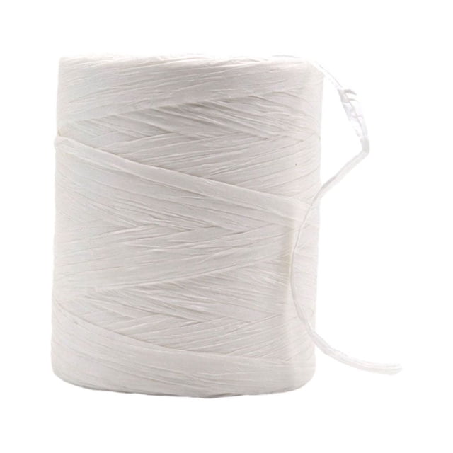 Wide Application Raffia Yarn Versatile And Easy To Natural Raffia Made With Fiber Natural Paper Ribbon white
