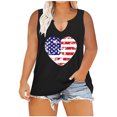 thumbnail image 1 of Birdeem Débardeur d'Été Oversize pour Femmes, Imprimé, à Col en V, Sans Manches, T-Shirt, Hauts Grande Taille, 1 of 7