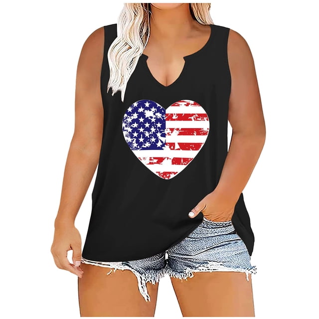 Birdeem Débardeur d'Été Oversize pour Femmes, Imprimé, à Col en V, Sans Manches, T-Shirt, Hauts Grande Taille