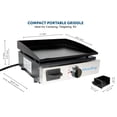 thumbnail image 2 of Flame King Griddle YSNFM-HT-200 Uses H-Style Burner For Even Heating; Rectangular; Cast Iron; With Drip Tray; Mounts To Fixed Cervix On The RV; Back Gas Connection, 2 of 8