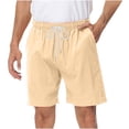 thumbnail image 1 of Plebaso Men's Casual Shorts Drawstring Elastic Waist Summer Shorts Lightweight Beach Shorts with Pockets, 1 of 6