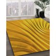thumbnail image 3 of Ahgly Company Tapis d'Intérieur Lavables en Machine, Carrés de Transition, Jaune Foncé, 3' Carré, 3 of 7