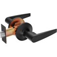 thumbnail image 1 of of Lever Keyed Entry Door Lever Handle Lock Universal Door Knob Hardware Nickel Brushed Color (MRCA), 1 of 5