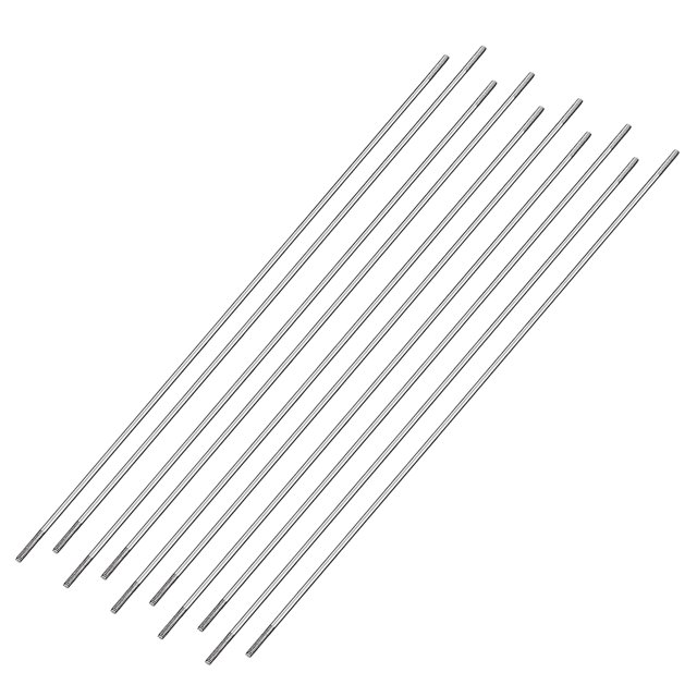 Unique Bargains M2x200mm Pushrod Connector Stainless Steel Rod Linkage,10pcs