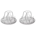 thumbnail image 1 of 2X 4 Slice Camping Bread Toast Tray Gas Stoves Cooker BBQ Camping Toaster Rack, 1 of 5