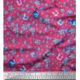 thumbnail image 1 of Soimoi polyester Crepe Fabric Butterfly & Flower Floral Print Sewing Fabric Yard 52 Inch Wide, 1 of 3