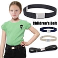 thumbnail image 2 of Ceinture pour Tout-Petits Élastique Ajustable Extensible Ceintures Unisexes Argent Carrée E3J2, 2 of 9