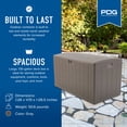thumbnail image 3 of Plastic Development Group Coffre de Terrasse de Rangement Extérieur en Résine de 130 Gallons, Gris, 3 of 10