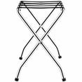 thumbnail image 4 of Gymax Folding Luggage Rack Chromed Metal Suitcase Holder Shelf for Home Hotel, 4 of 9