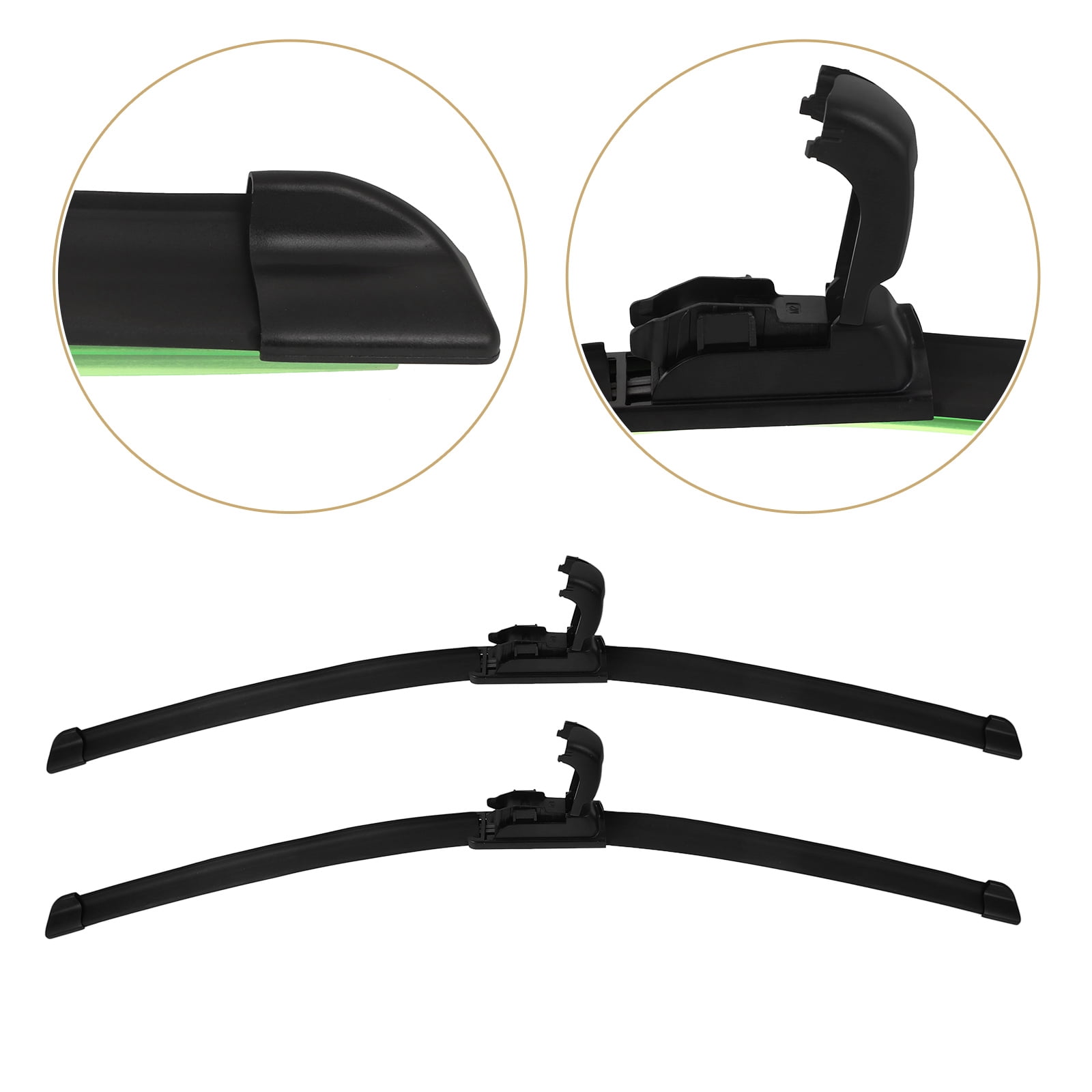 UPOUART 1 Pair Windshield Wiper Blades Black Rubber for Snowy Weather