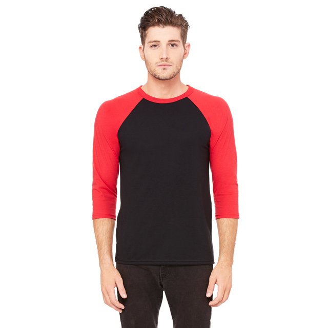 Bella + Canvas Unisex 3/4-Sleeve Baseball T-Shirt