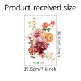 thumbnail image 2 of Romantic Flowers Wall Sticker for Bathroom Toilet Seats Fridge Cupboard Decal, 2 of 8