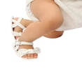 thumbnail image 3 of Baby Girls Summer Sandals Anti-Slip Soft Sole Ruffle Flat Shoes, 3 of 5