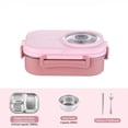 thumbnail image 1 of Stainless Steel Compartmentalized Bento For Secure Food Storage And Convenient Meal Preparation, 1 of 3