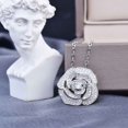 thumbnail image 2 of Camellia Flower Earrings,Rings, pendants, necklaces Sterling Silver Camellia Stu, 2 of 5