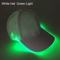 thumbnail image 1 of MesaSe Fashion Unisex Solid Color LED Luminous Baseball Hat Christmas Party Peaked Cap, 1 of 10