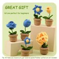 thumbnail image 4 of Crochet Kit for Beginners, Crochet Potted Flowers Kit (Blue), Complete Crochet Kit for Beginners Adults, 4 of 6