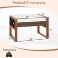 thumbnail image 3 of Gymax Set Of 2 PE Rattan Wicker Ottomans Outdoor Patio Footstools Multipurpose Furniture, 3 of 7