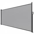 thumbnail image 1 of Outsunny Retractable Side Awning, 165" x 73" Outdoor Privacy Screen, Grey, 1 of 10