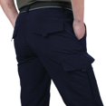 thumbnail image 4 of Men Work Multi-Pockets Cargo Pants Climbing Hiking Quick Dry for Outdoor Summer(Gray M), 4 of 5